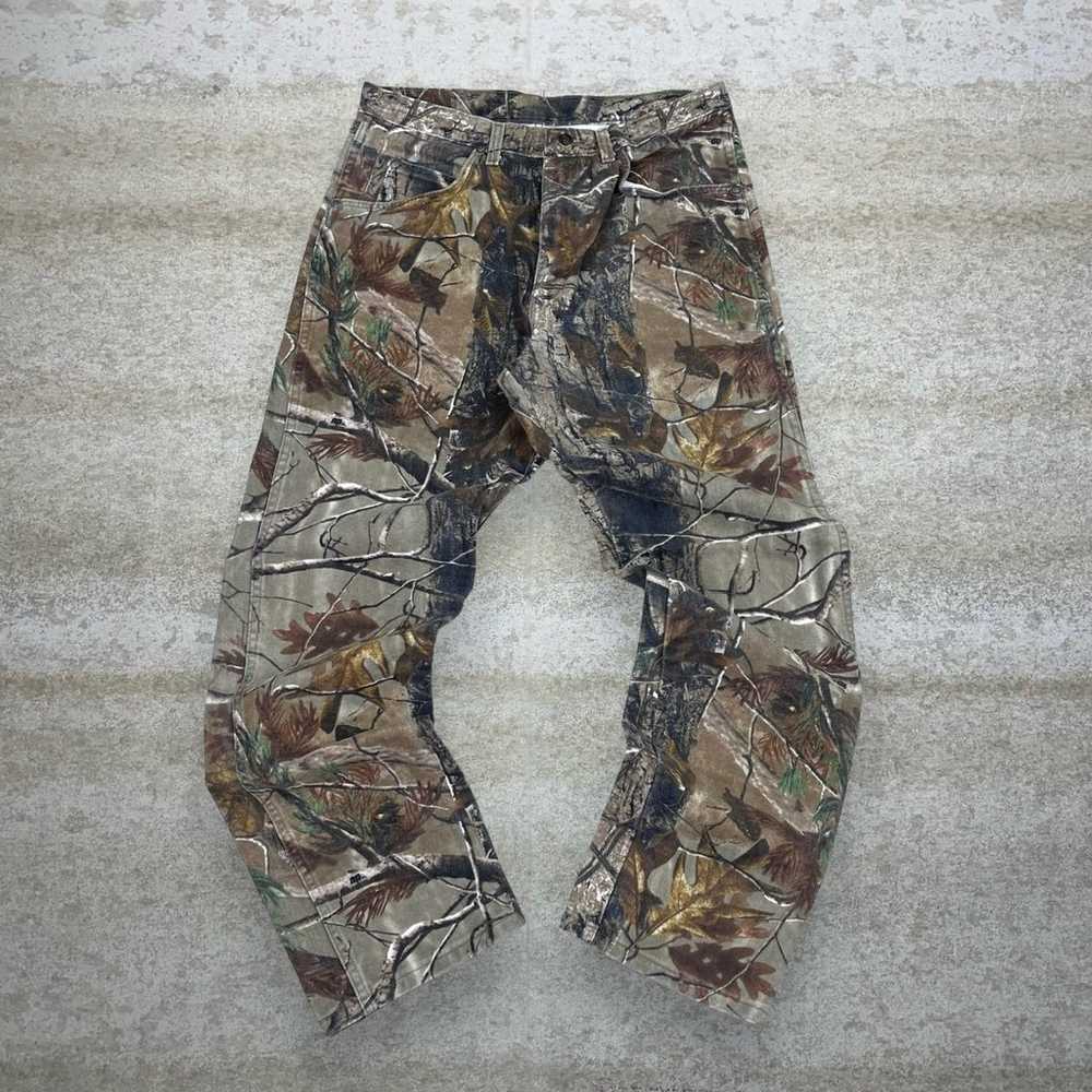Vintage Wrangler Hunting Camo Jeans Baggy Wide Le… - image 2