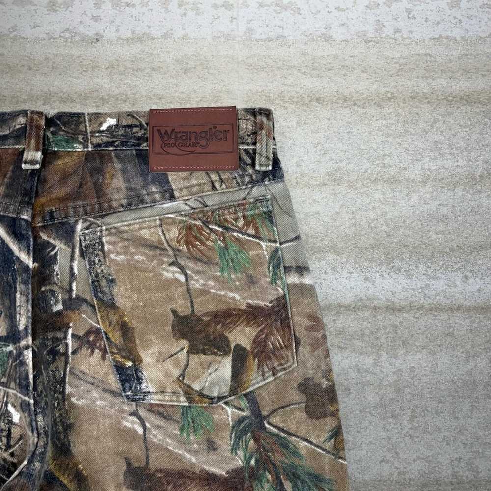 Vintage Wrangler Hunting Camo Jeans Baggy Wide Le… - image 3