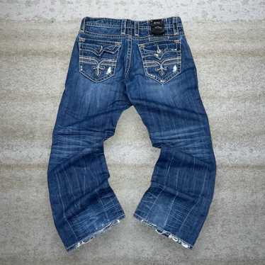 Vintage Rock Revival Jeans Flared Fit Bootcut Bel… - image 1