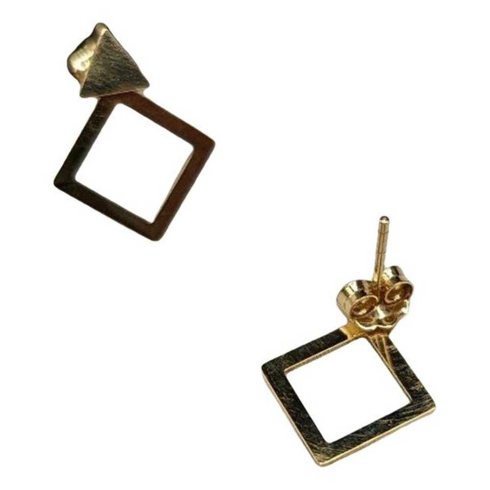 Non Signé / Unsigned Yellow gold earrings - image 1