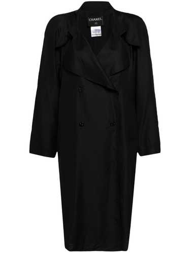 CHANEL Pre-Owned 2001 wide lapels silk double-bre… - image 1