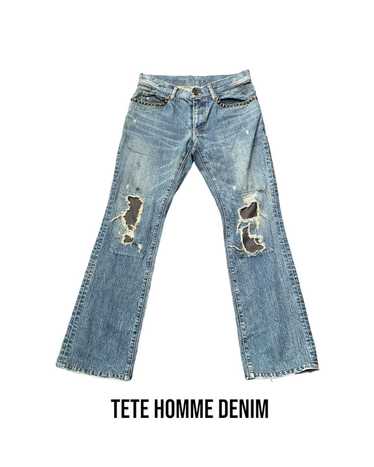 Distressed Denim × Japanese Brand × Tete Homme Te… - image 1