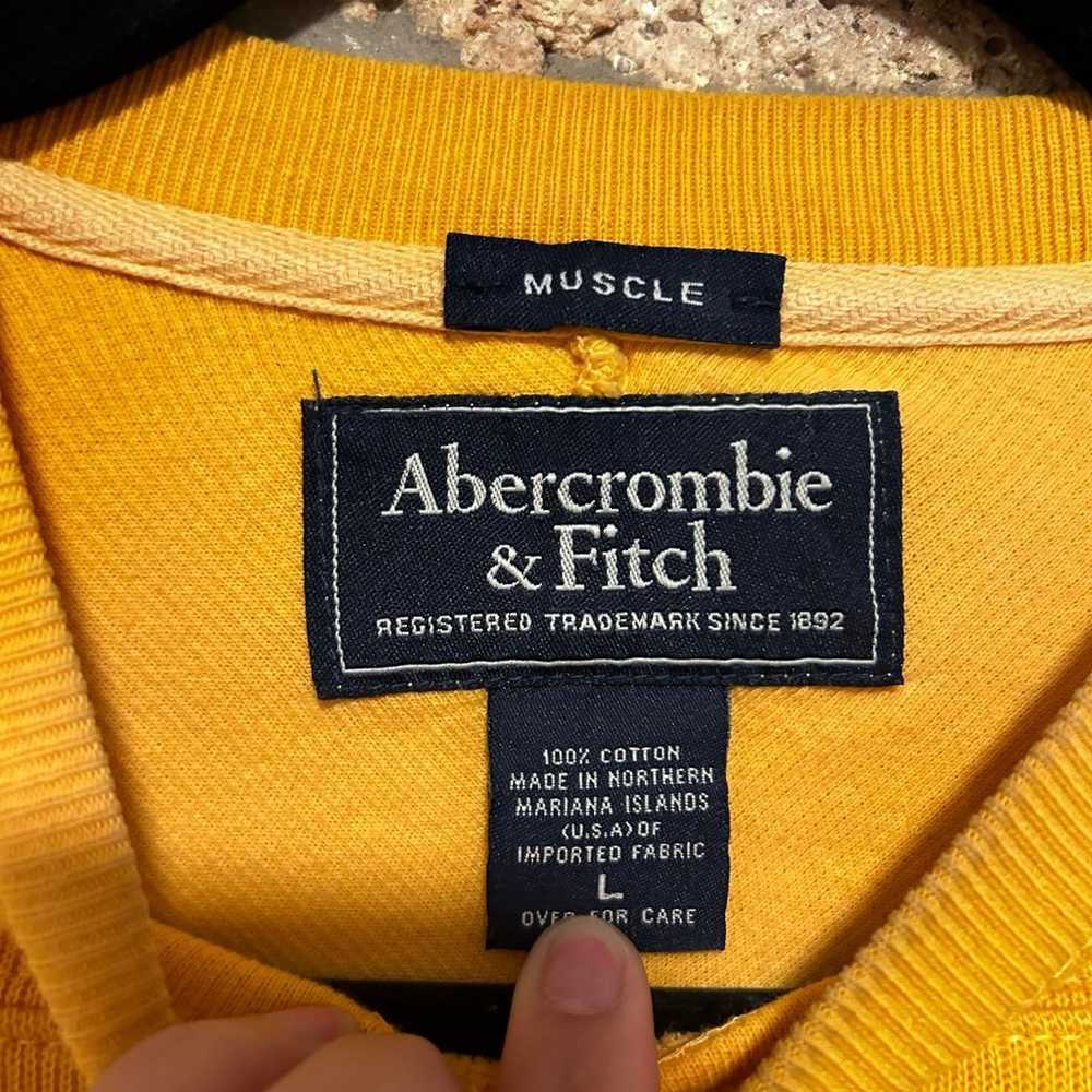 Abercrombie and Fitch Yellow long sleeve vintage … - image 3