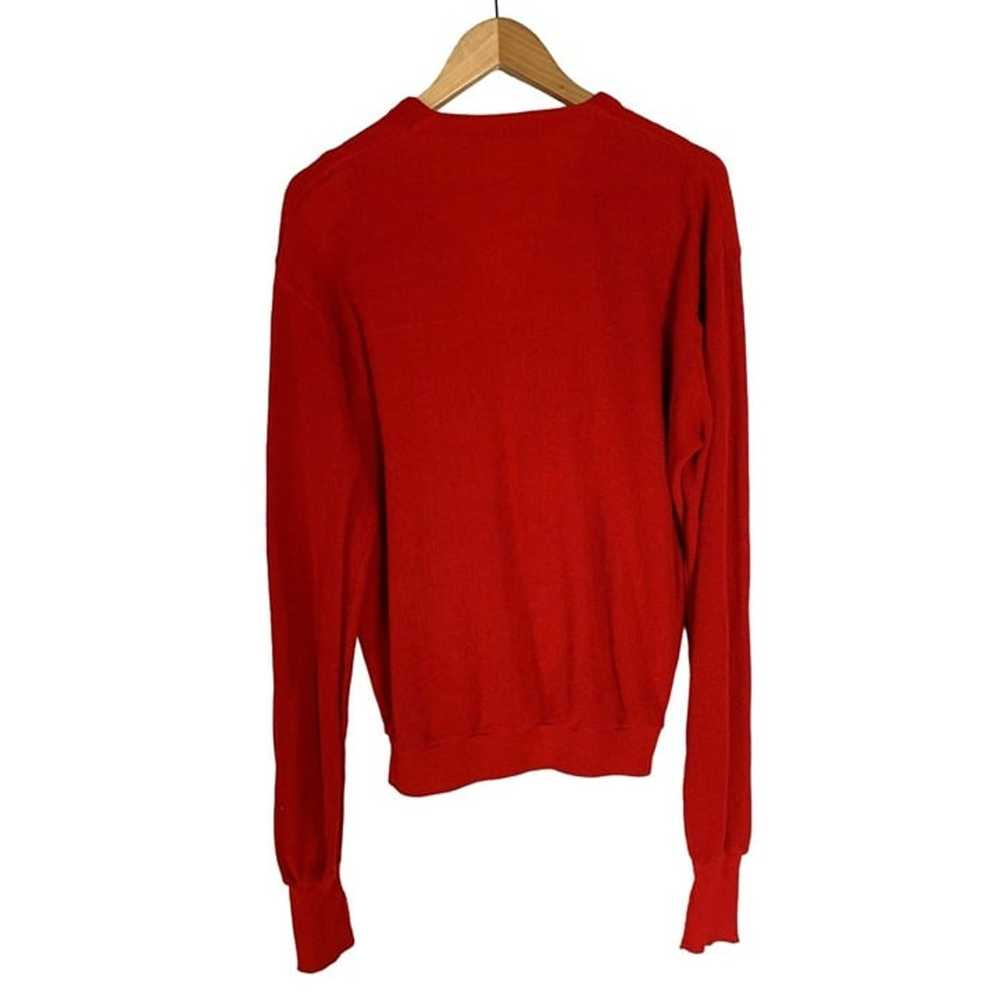Vintage Lacoste Red Cardigan Sweater Size XL - image 2