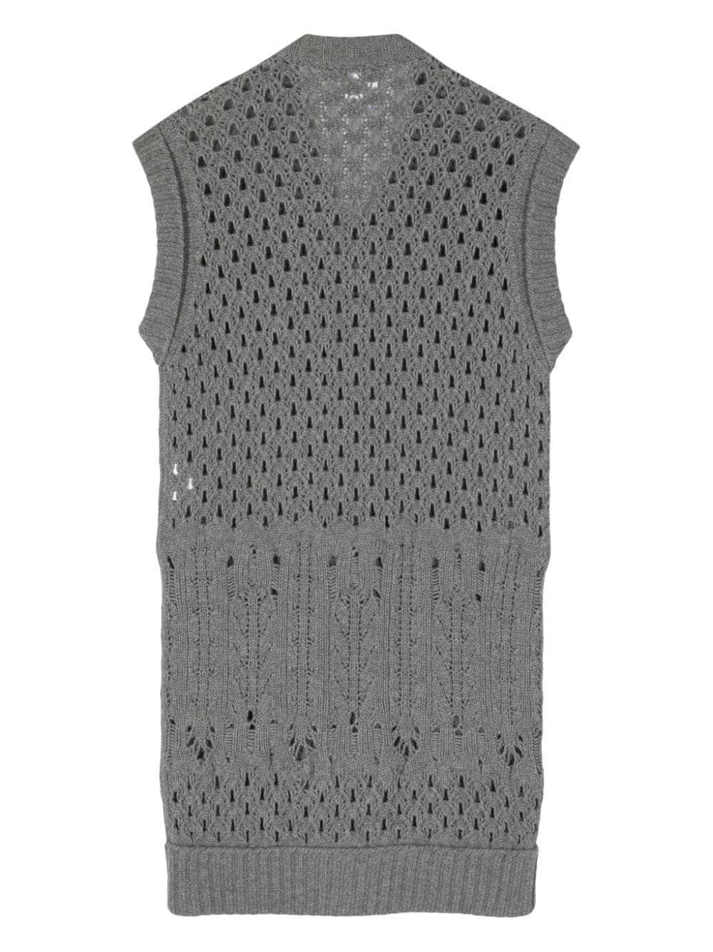 CHANEL Pre-Owned 2006 open-knit sleeveless minidr… - image 2