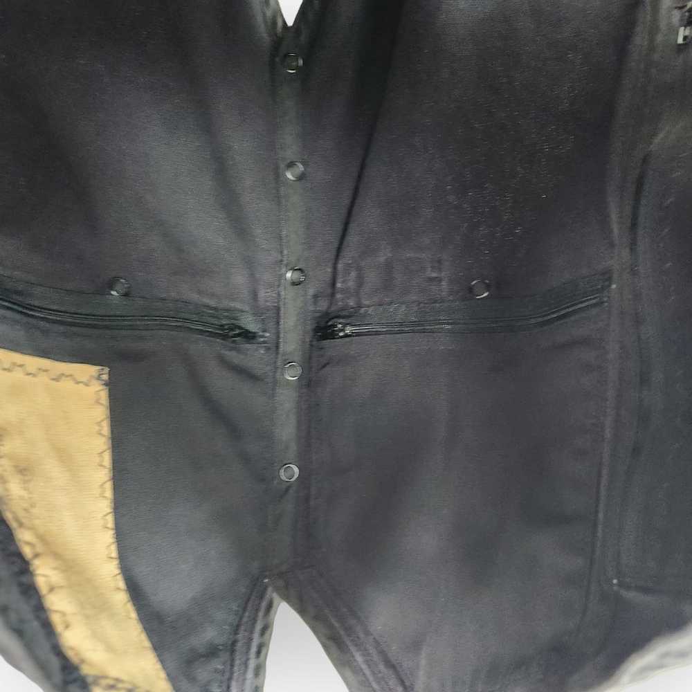 Vintage Handmade Retro Black Utility Vest XS - image 10