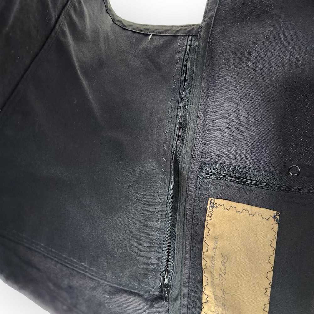 Vintage Handmade Retro Black Utility Vest XS - image 9