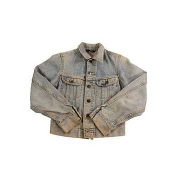 Vintage Lee Sanforized Button Up Denim Jacket Blu… - image 1