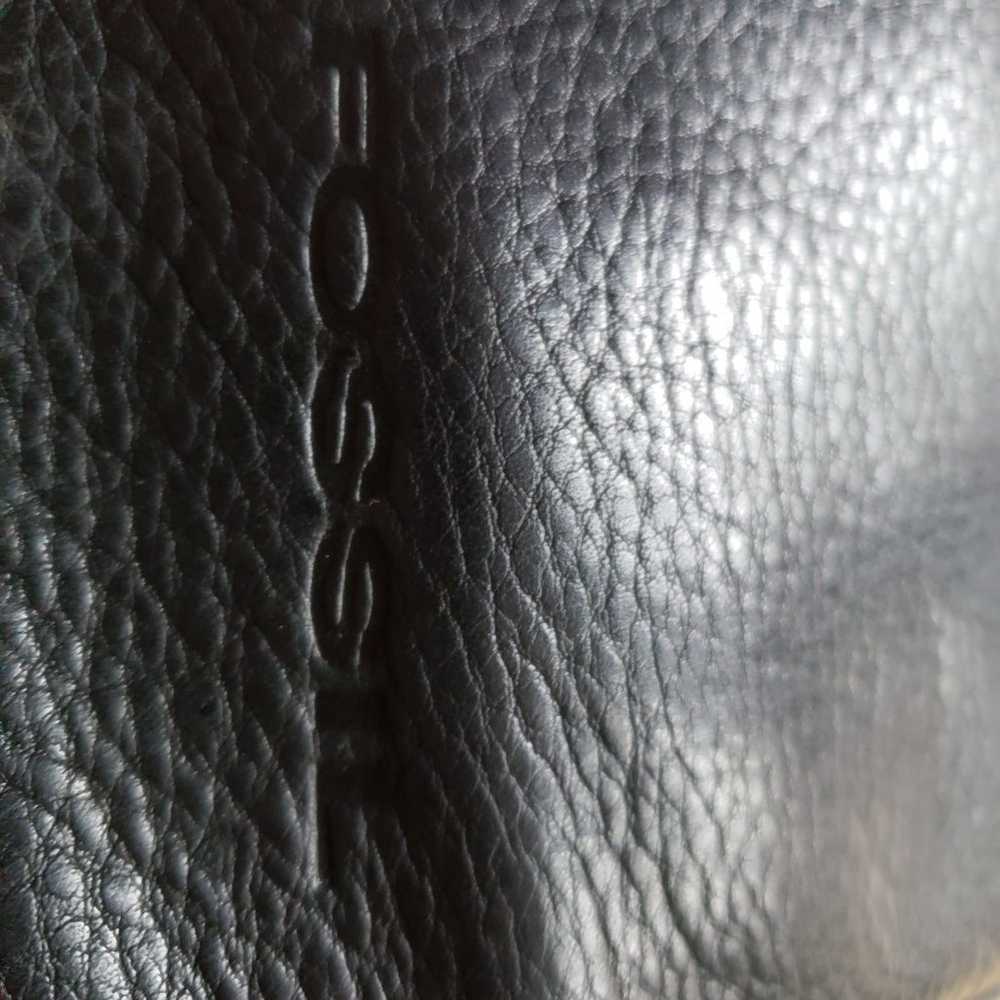 Fossil black leather crossbody purse - image 3