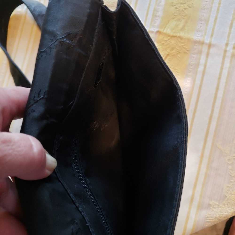 Fossil black leather crossbody purse - image 5