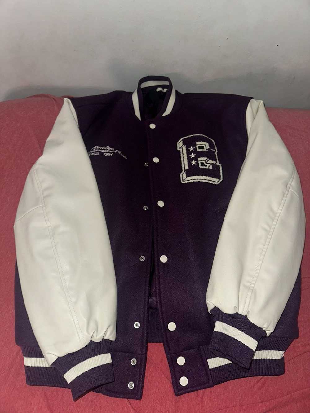 H&M × Streetwear Purple Varsity Jacket - image 1