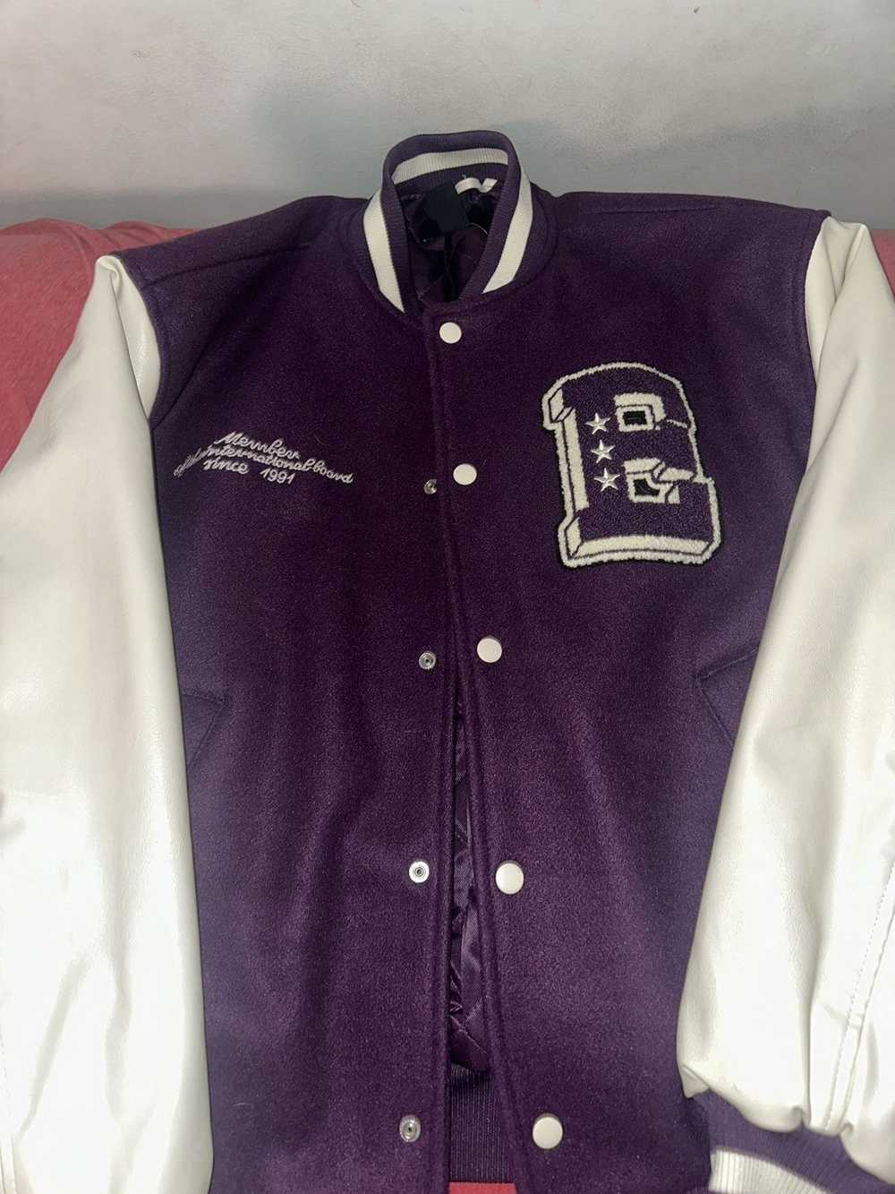 H&M × Streetwear Purple Varsity Jacket - image 2