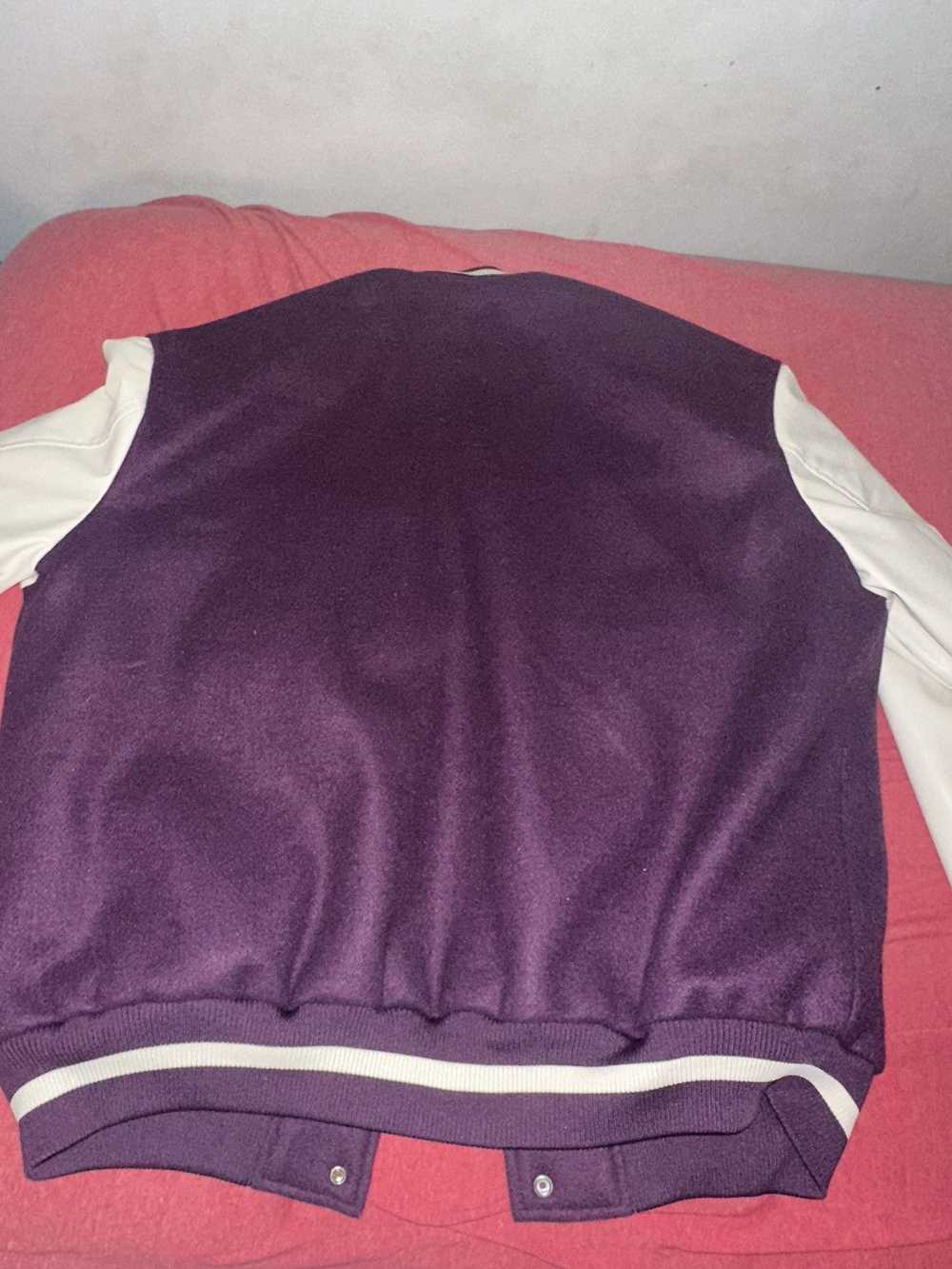 H&M × Streetwear Purple Varsity Jacket - image 6