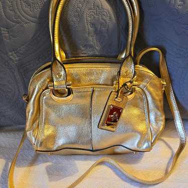 B. Makowsky Metallic Gold Shoulder Bag