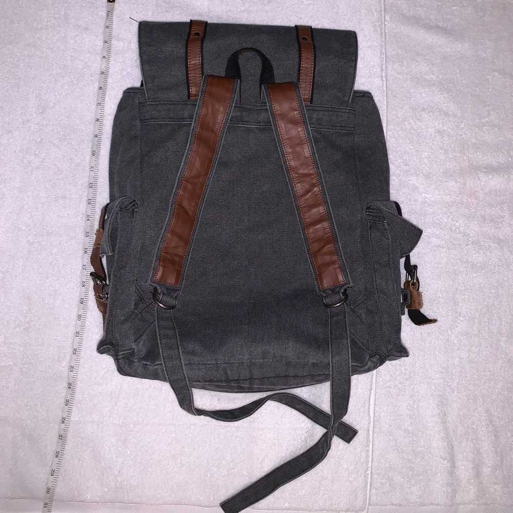 United Leather New York Backpack : Canvas and Lea… - image 2