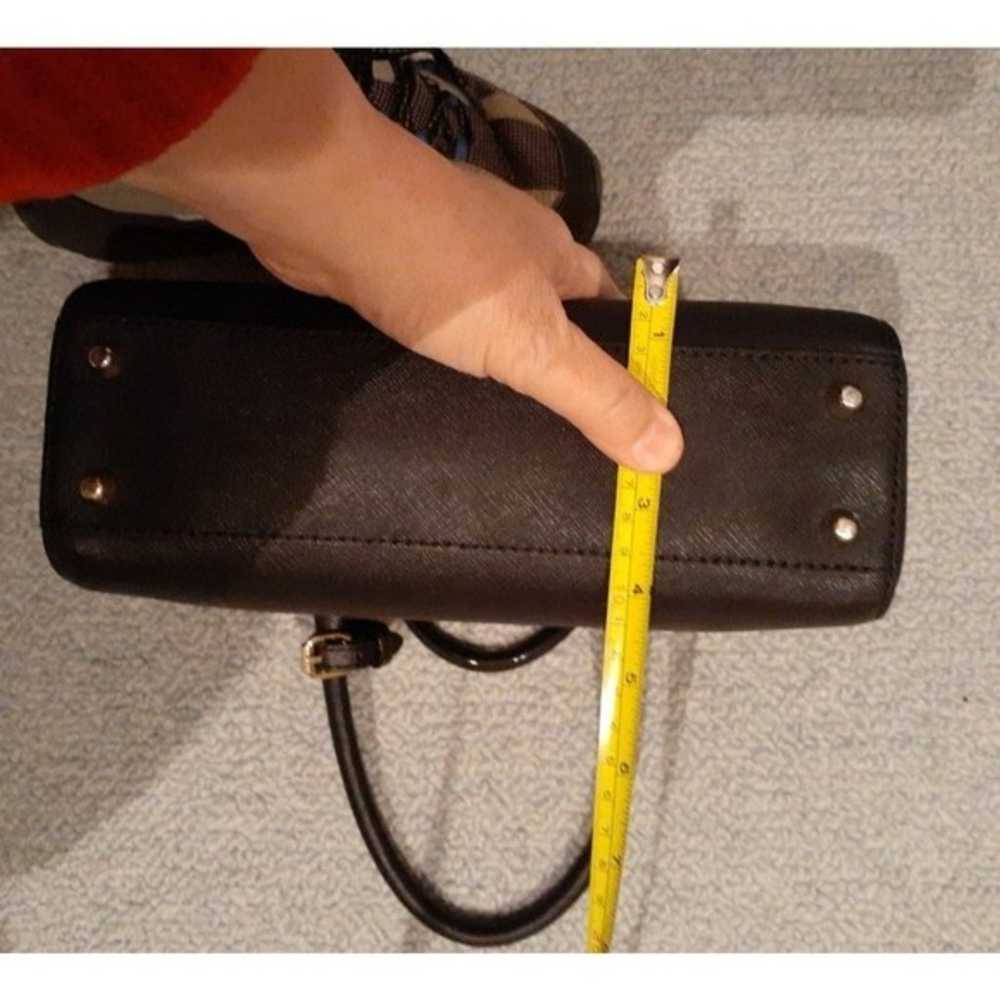 Oroton black saffiano leather handbag purse bag c… - image 10