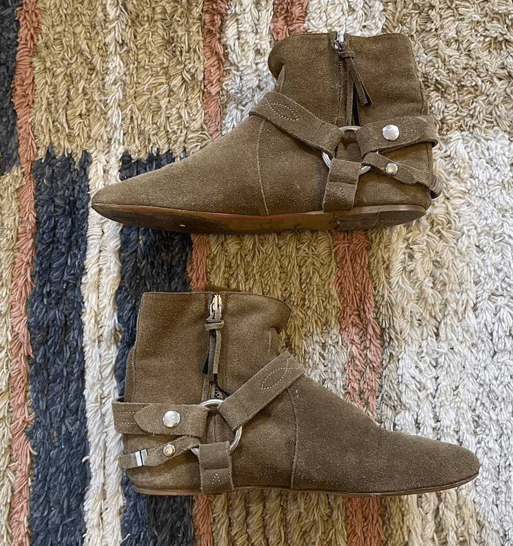 Isabel Marant Suede Leather Western Boots - image 1