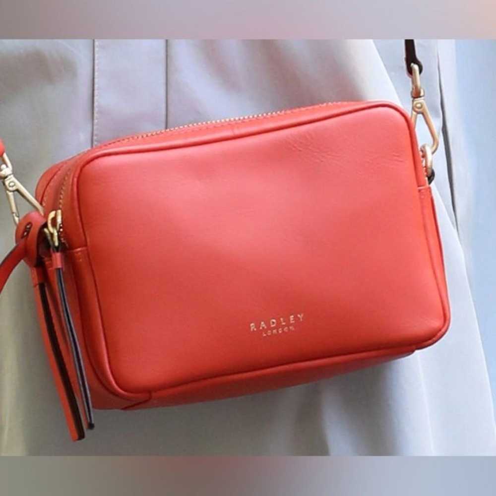 Radley London Alba Place Flame Red Leather Mini C… - image 1