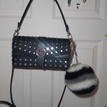 Michael kors black studded purse
