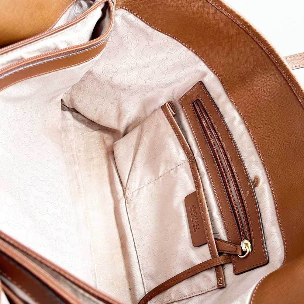 Michael Kors Brown Saffiano Leather Tote Shoulder… - image 7