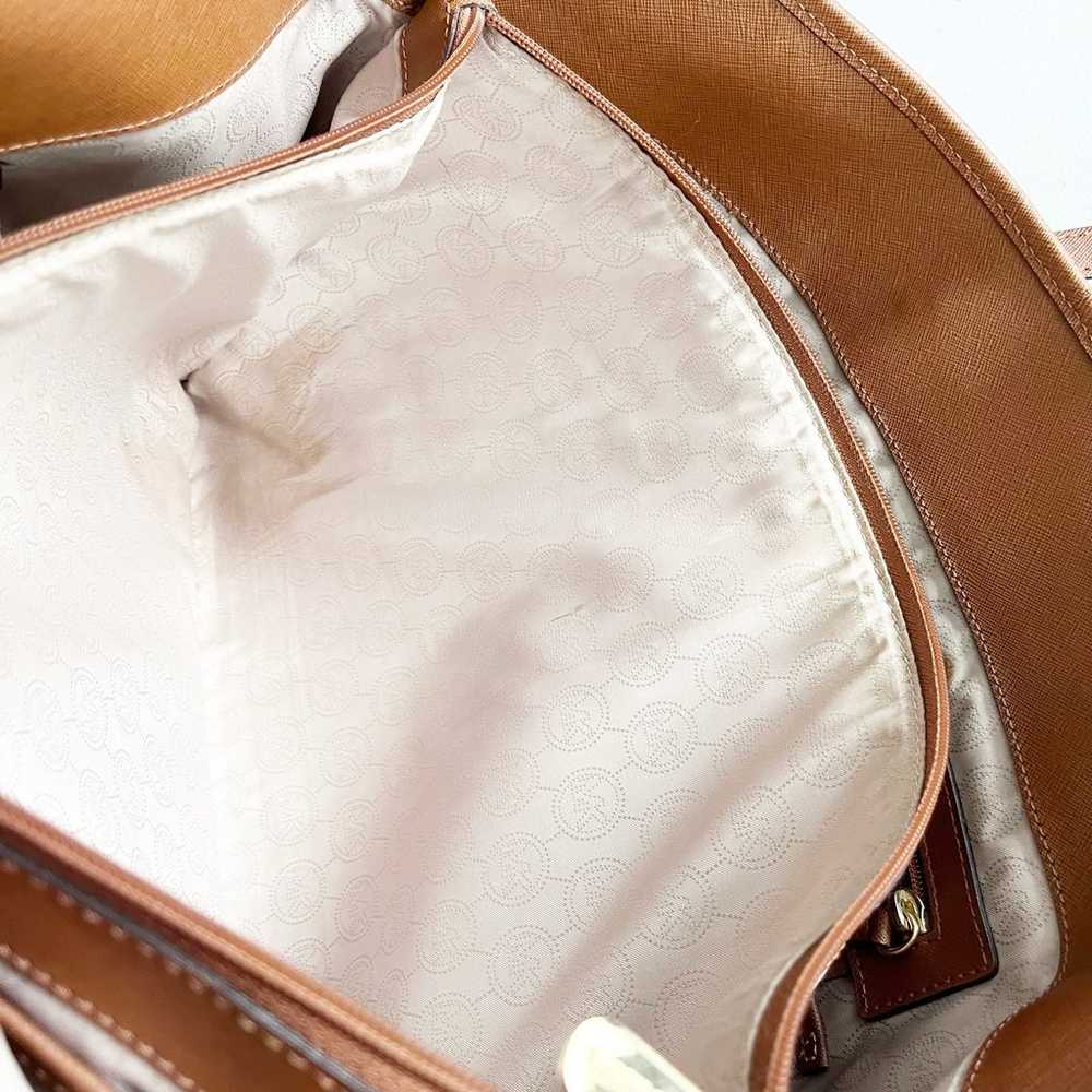 Michael Kors Brown Saffiano Leather Tote Shoulder… - image 8