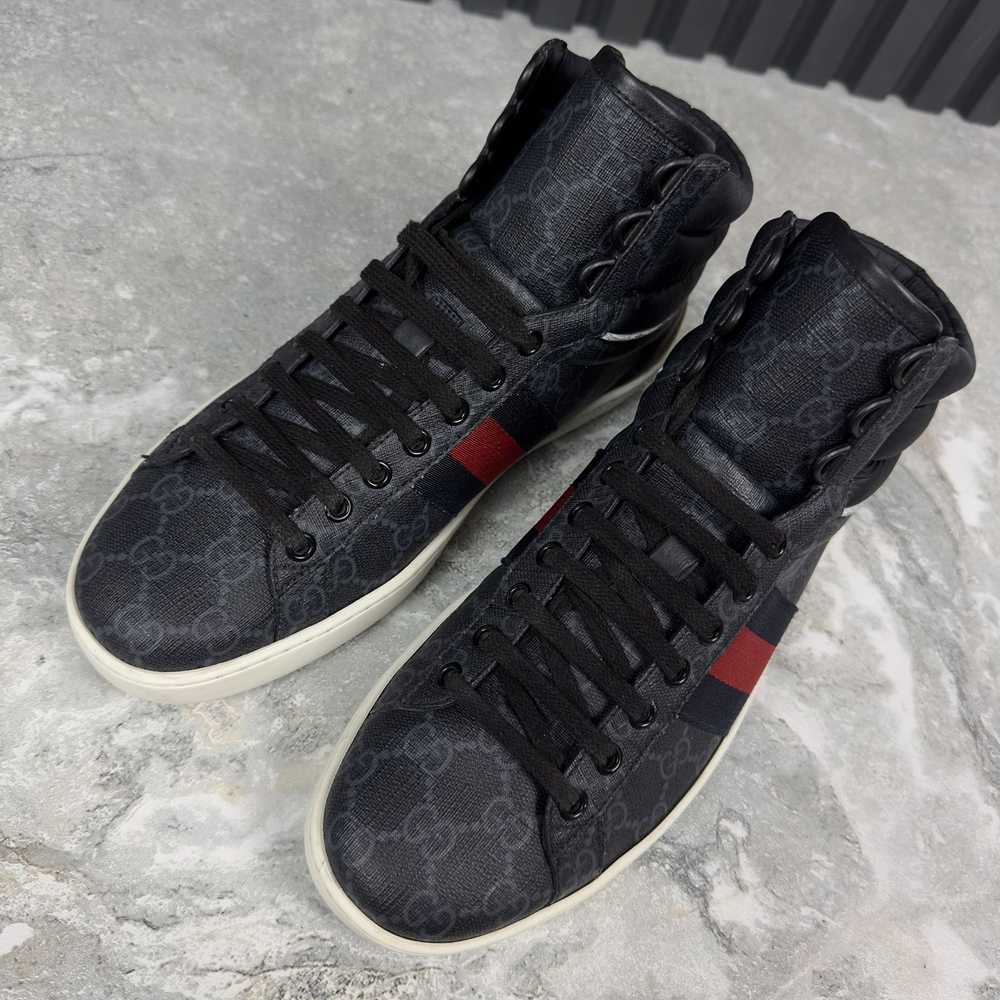 Gucci Ace Web Sneakers Supreme GG Monogram - image 4