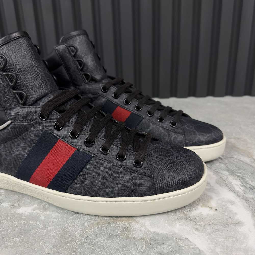 Gucci Ace Web Sneakers Supreme GG Monogram - image 8