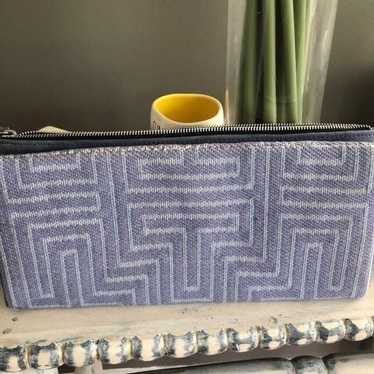 WKND Wayfair Blue upholstery, large clutch with su