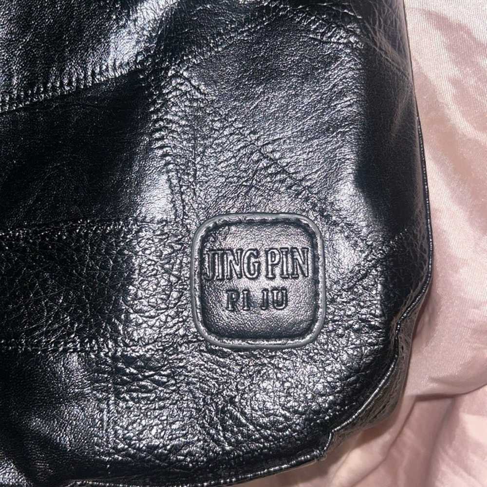 Authentic Jing Pin Vintage Black Shoulder Bag - image 2