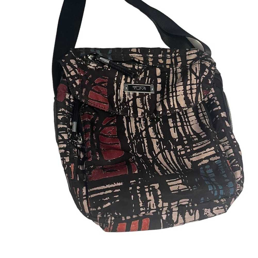 Tumi Modern Patterned Fabric Crossbody Bag Messen… - image 2