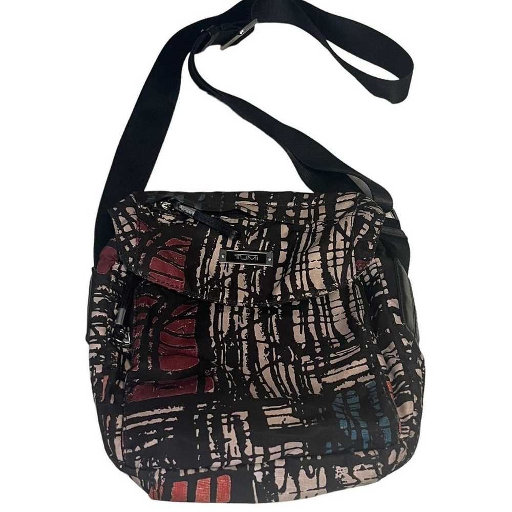 Tumi Modern Patterned Fabric Crossbody Bag Messen… - image 3