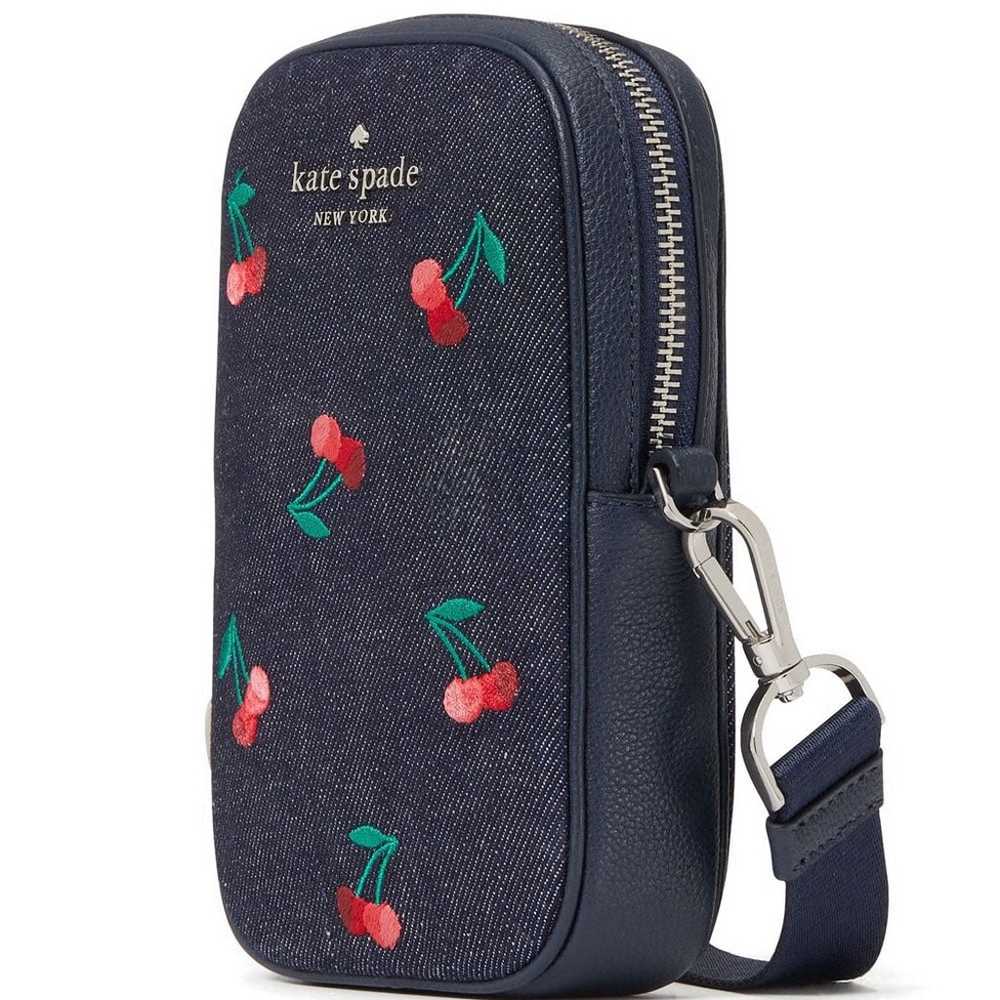 KATE SPADE NY ROSIE CHERRY EMBROIDERED NORTH SOUT… - image 2