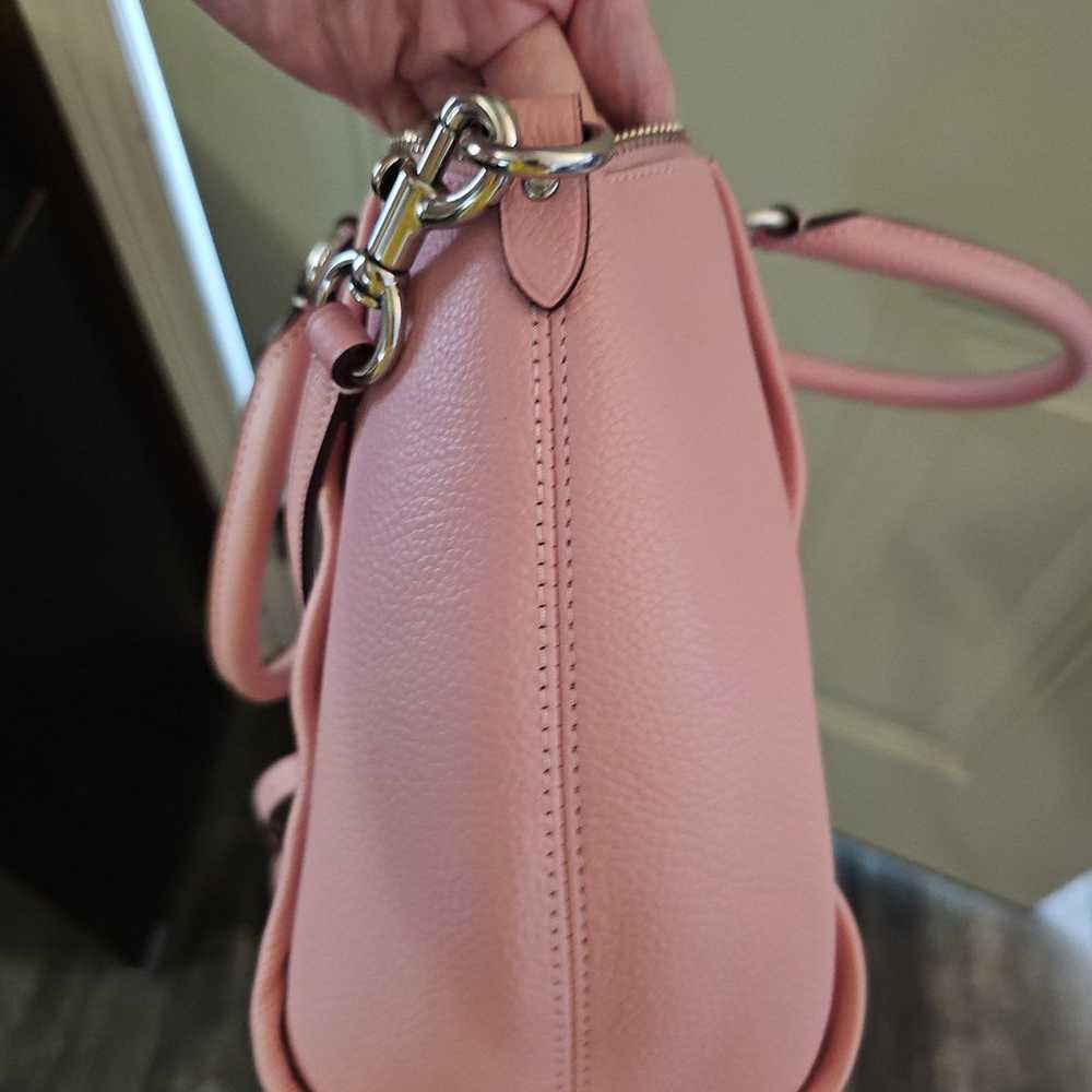 Pink Coach handbag purse shoulder strap - image 3