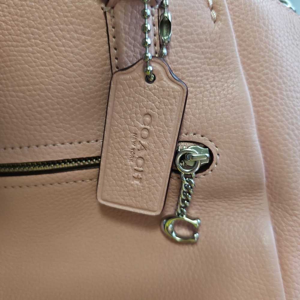 Pink Coach handbag purse shoulder strap - image 7