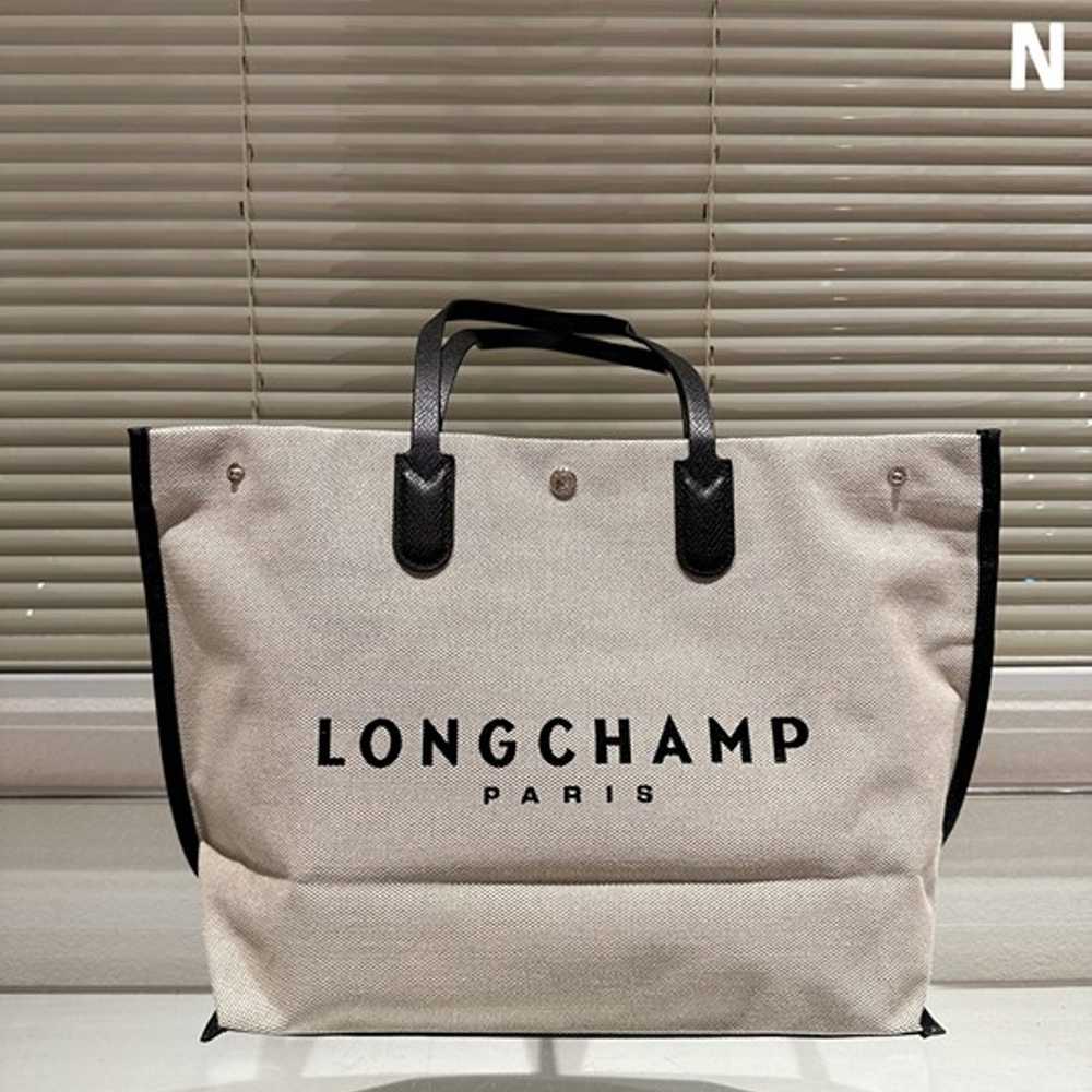 New Longchamp Essential Toile Large Canvas Tote b… - image 7