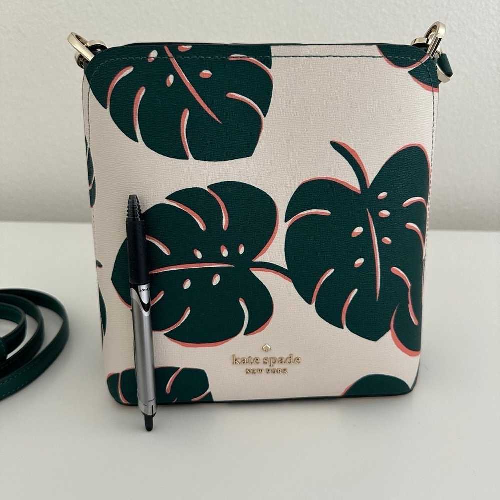 Kate Spade Darcy Monstera Leave Printed Small Buc… - image 9