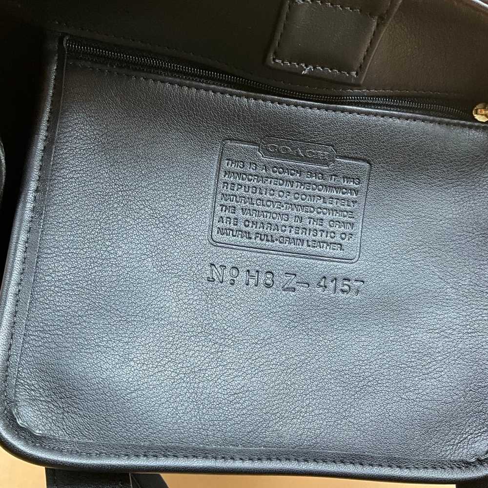A rare black 90’s Coach vintage shoulder bag pris… - image 7