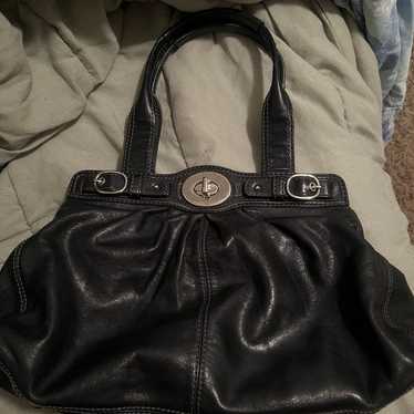 Coach Black Smooth Leather Satchel