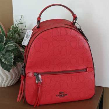 Coach Jordyn Backpack in Miami Red Authentic NWOT - image 1