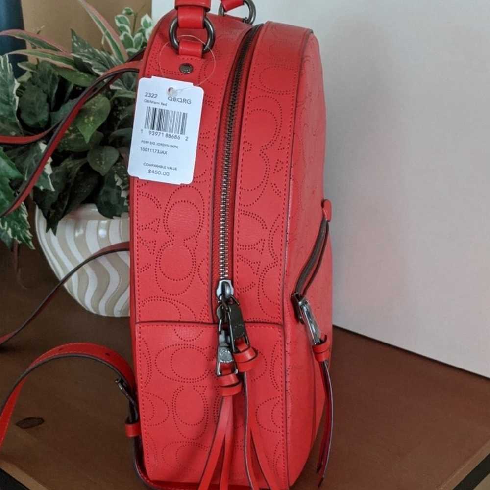 Coach Jordyn Backpack in Miami Red Authentic NWOT - image 2