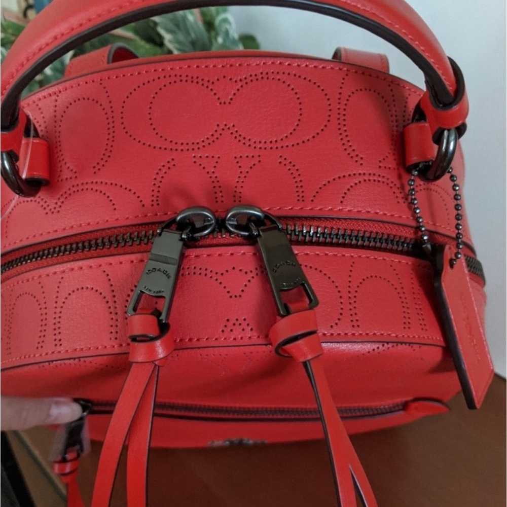 Coach Jordyn Backpack in Miami Red Authentic NWOT - image 3