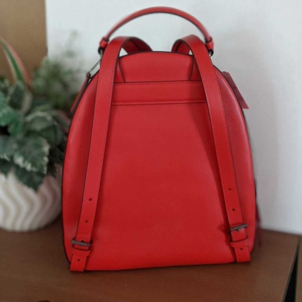 Coach Jordyn Backpack in Miami Red Authentic NWOT - image 4