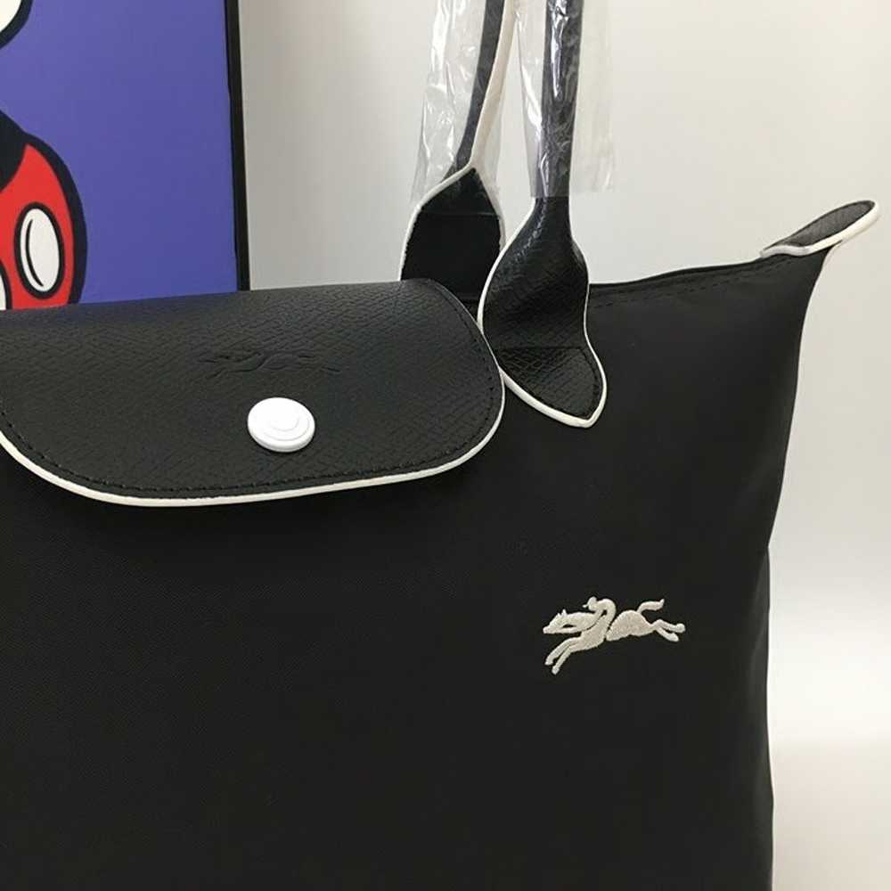 New Longchamp Le Pliage Handbag Black M - image 6