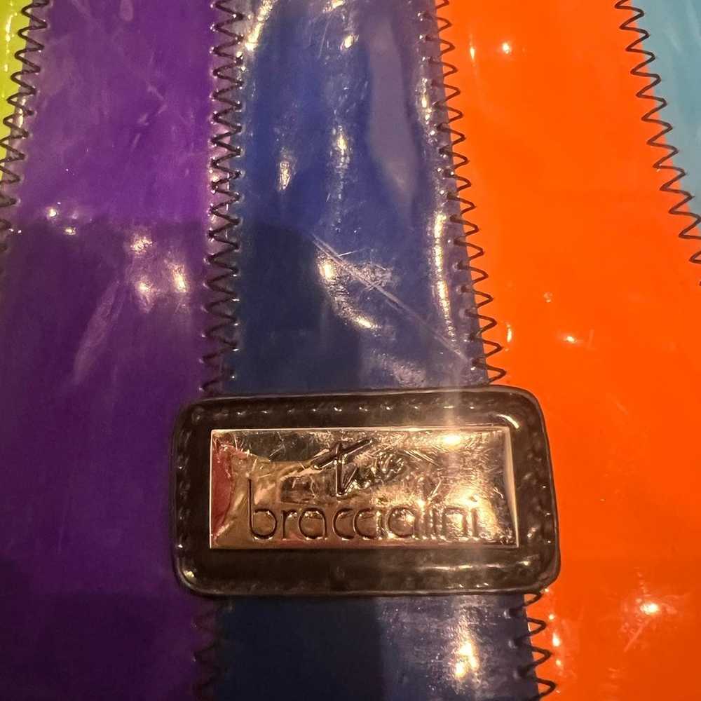 Braccialini multicolor patent leather handbag wit… - image 4