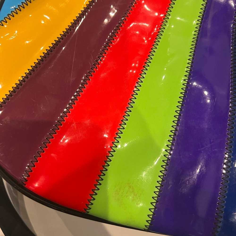 Braccialini multicolor patent leather handbag wit… - image 8