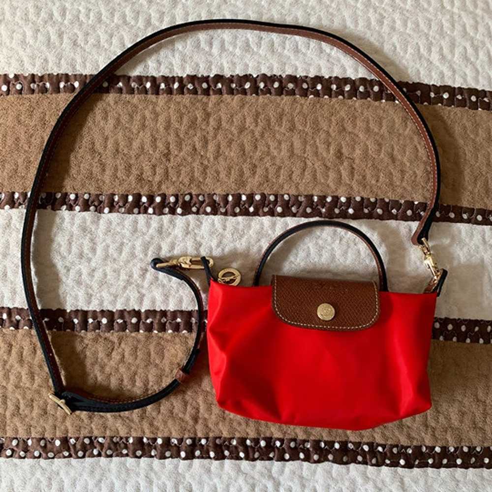 Longchamp LE PLIAGE Handbag Pouch with handle - R… - image 1