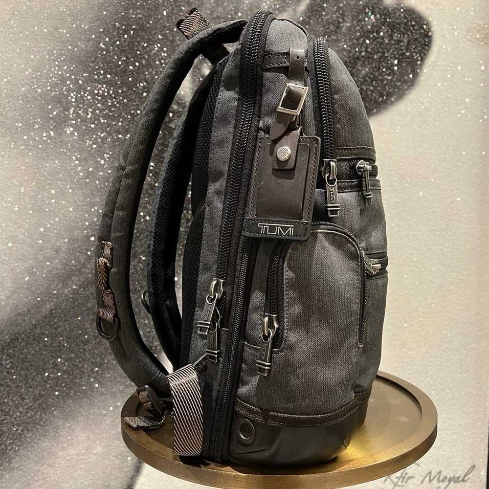 Grey Tumi Backpack with Brown Leather Details ~ U… - image 3