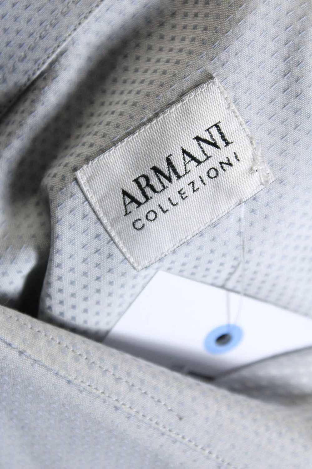 Armani Collezioni Mens Spotted Collared Button Up… - image 6