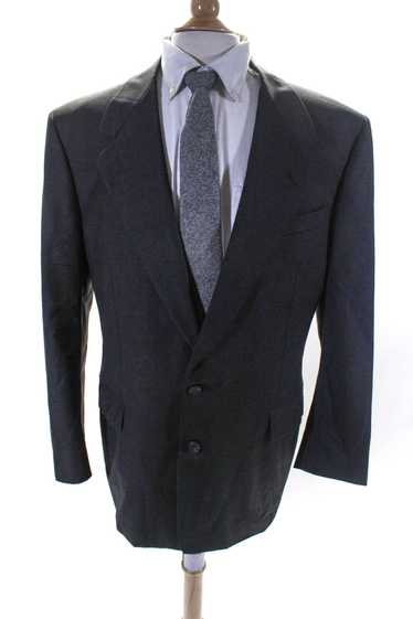 Canali Mens Two Button Blazer Gray Wool Size EUR 5