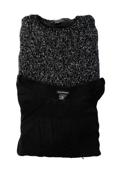 Club Monaco Women's Blouse Pullover Sweater Black… - image 1